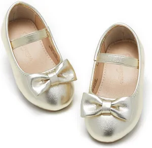 Flaryzone Toddler/Little Girls' Ballerina Flat Mary Jane Princess Dress Shoes - Wedding School Party