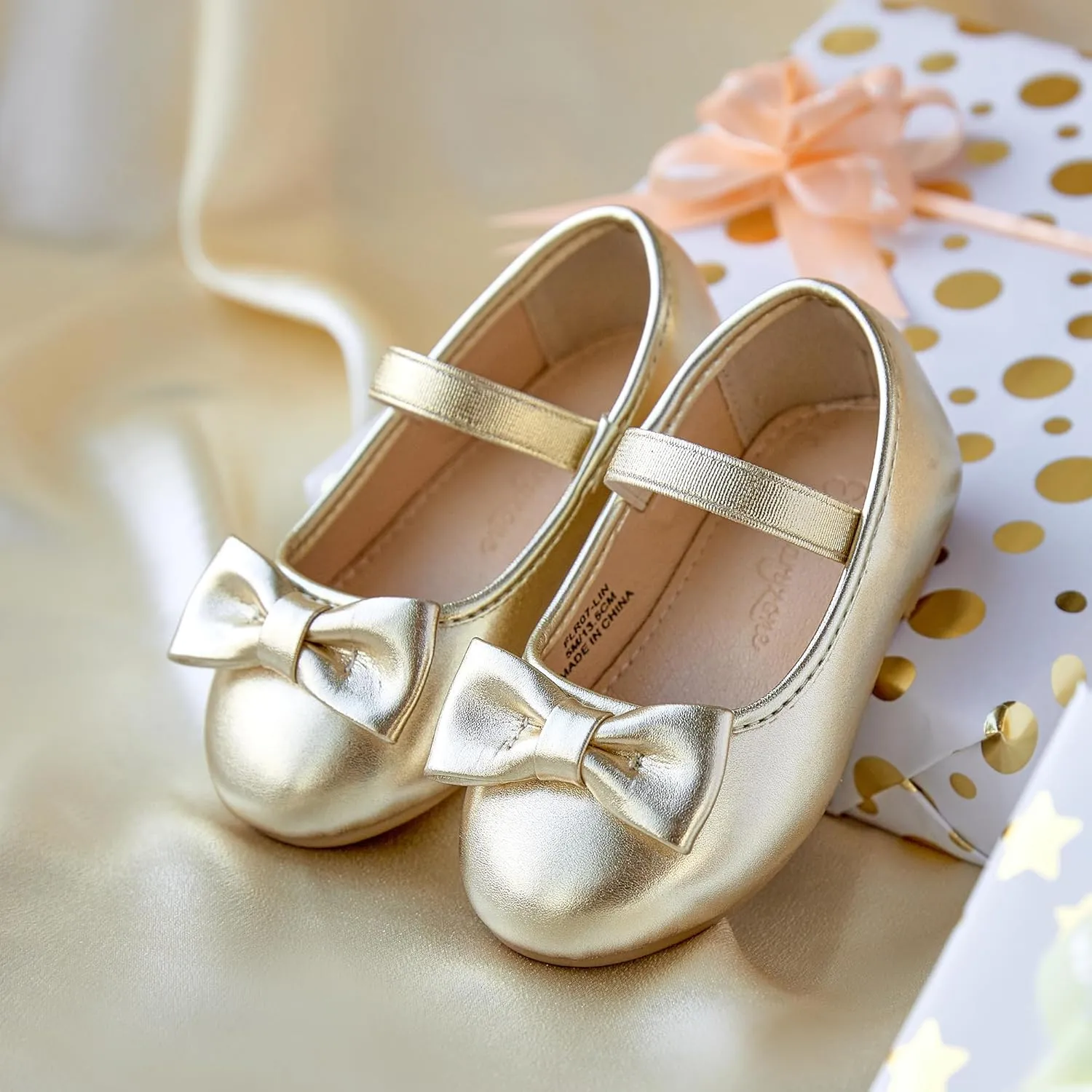 Flaryzone Toddler/Little Girls' Ballerina Flat Mary Jane Princess Dress Shoes - Wedding School Party