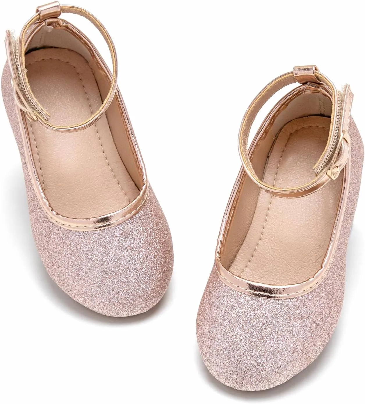 Flaryzone Toddler/Little Girls' Ballerina Flat Mary Jane Princess Dress Shoes - Wedding School Party