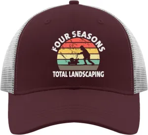 Four Seasons Total Landscaping Cap Camping Hat Apricot Womens Golf Hat Gifts for Dad Cool Cap