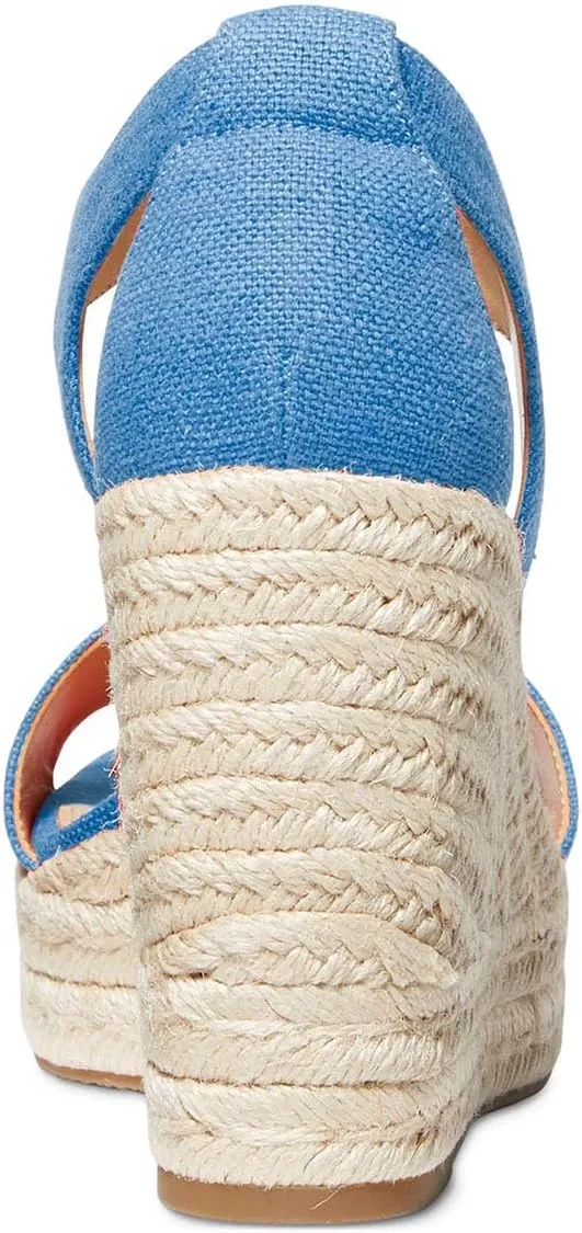 FOWT Women Espadrille Wedge Sandals Platform Open Toe High Heels Hollow Cut Zipper Dressy Shoes Size 4-16 US
