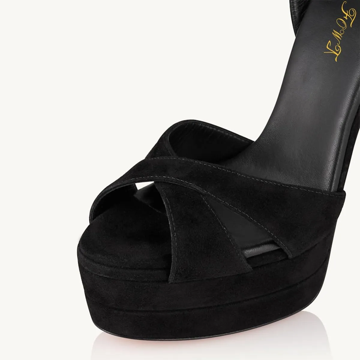 FOWT Women Platform Peep Toe Sandals Ankle Strap Metal Stiletto High Heels Sexy Party Dance Club Shoes Size 4-16 US