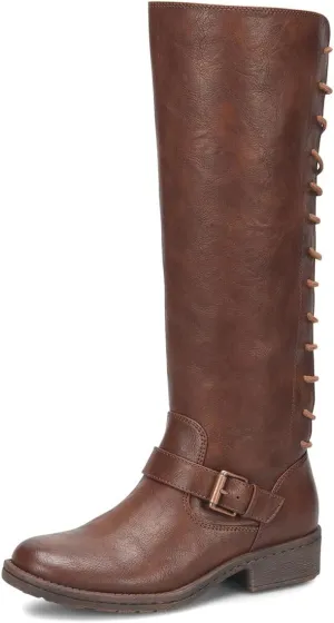 FOWT Women Round Toe Knee High Boots Lace up Low Heel Riding Boots Side Zipper Daily Outfit Casual Cowboy Shoes Size 4-16 US