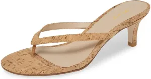 FOWT Women Split Toe Flip Flops Kitten Low Heel Slippers Slip on Casual Indoor Outdoor Dressy Shoes Size 4-16 US