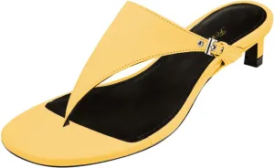 FOWT Women Split Toe Mules Kitten Low Heel Flip Flops Slip on Backless Sandals Indoor Outdoor Casual Slipper Shoes Size 4-16 US