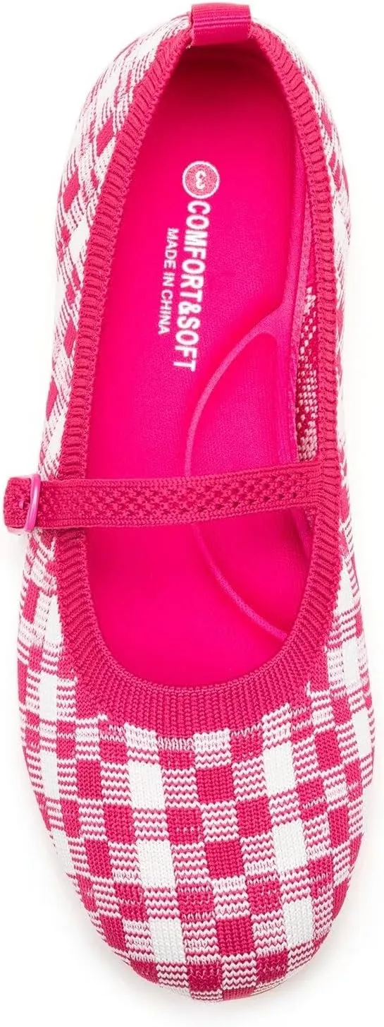 Frank Mully Girls Dress Shoes Mary Janes Girl Flats Slip on Ballet Flat Party School Shoes with Bow Toddler/Little Kid/Big Kid