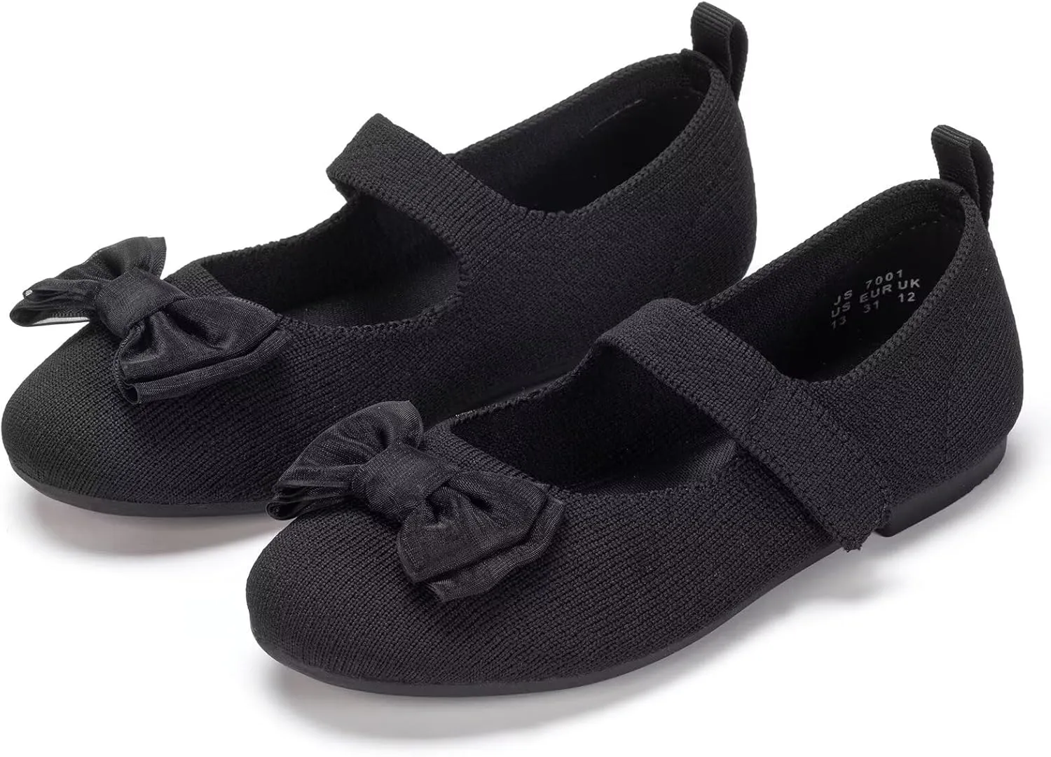 Frank Mully Girls Dress Shoes Mary Janes Girl Flats Slip on Ballet Flat Party School Shoes with Bow Toddler/Little Kid/Big Kid