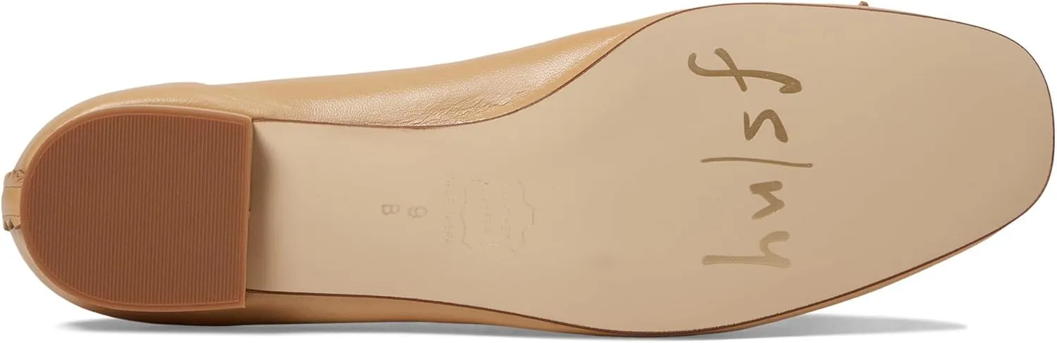French Sole Jasmine - Flats for Women - Closed Toe - Rubber Outsole - Leather Lining - Microfiber Footbed