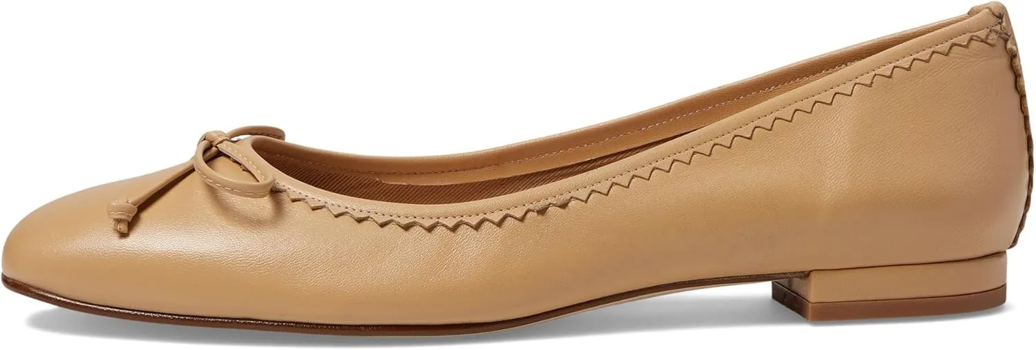 French Sole Jasmine - Flats for Women - Closed Toe - Rubber Outsole - Leather Lining - Microfiber Footbed