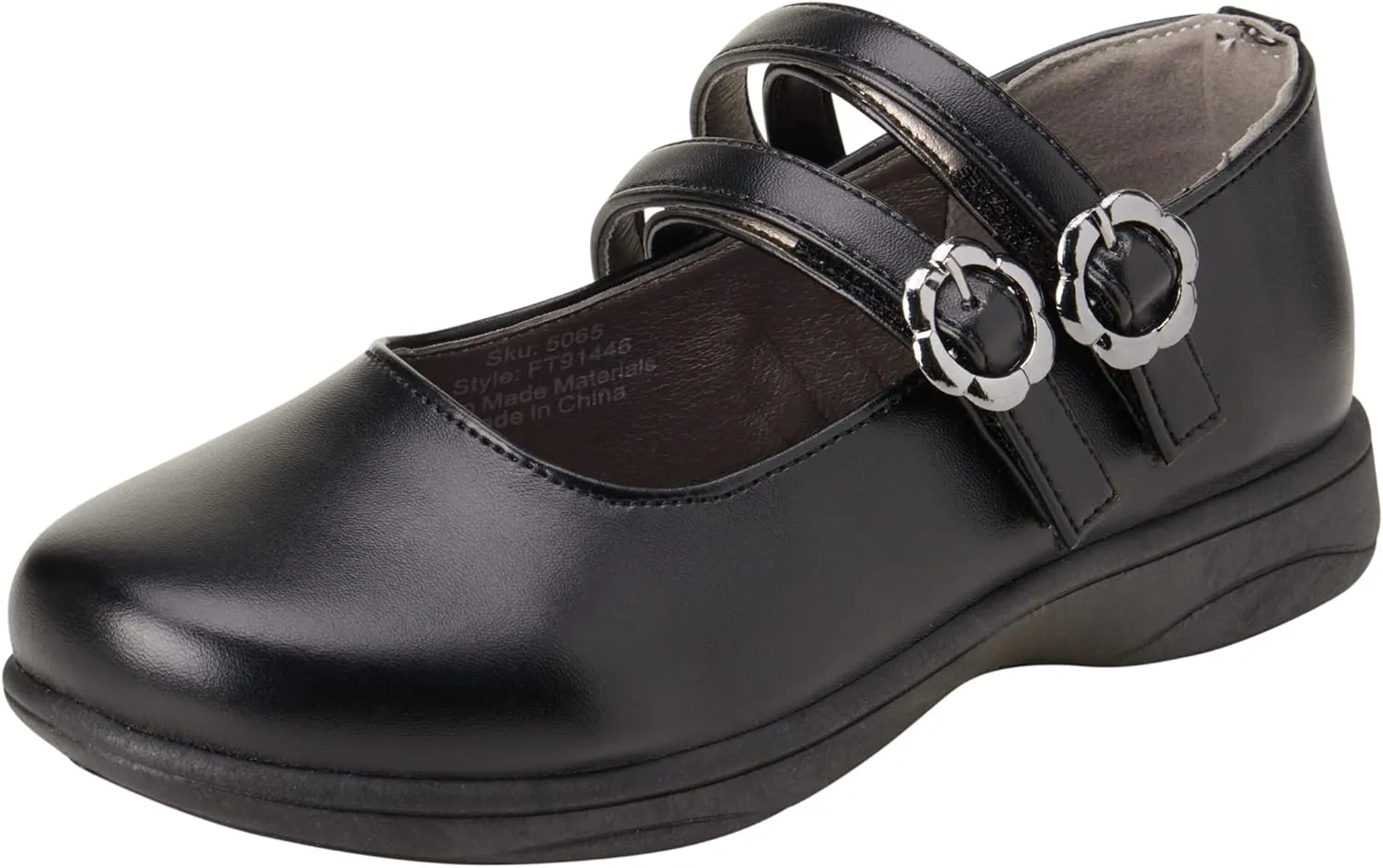 French Toast Girls' Dress Shoes - Leatherette Mary Jane School Uniform Flats (Toddler/Girl)