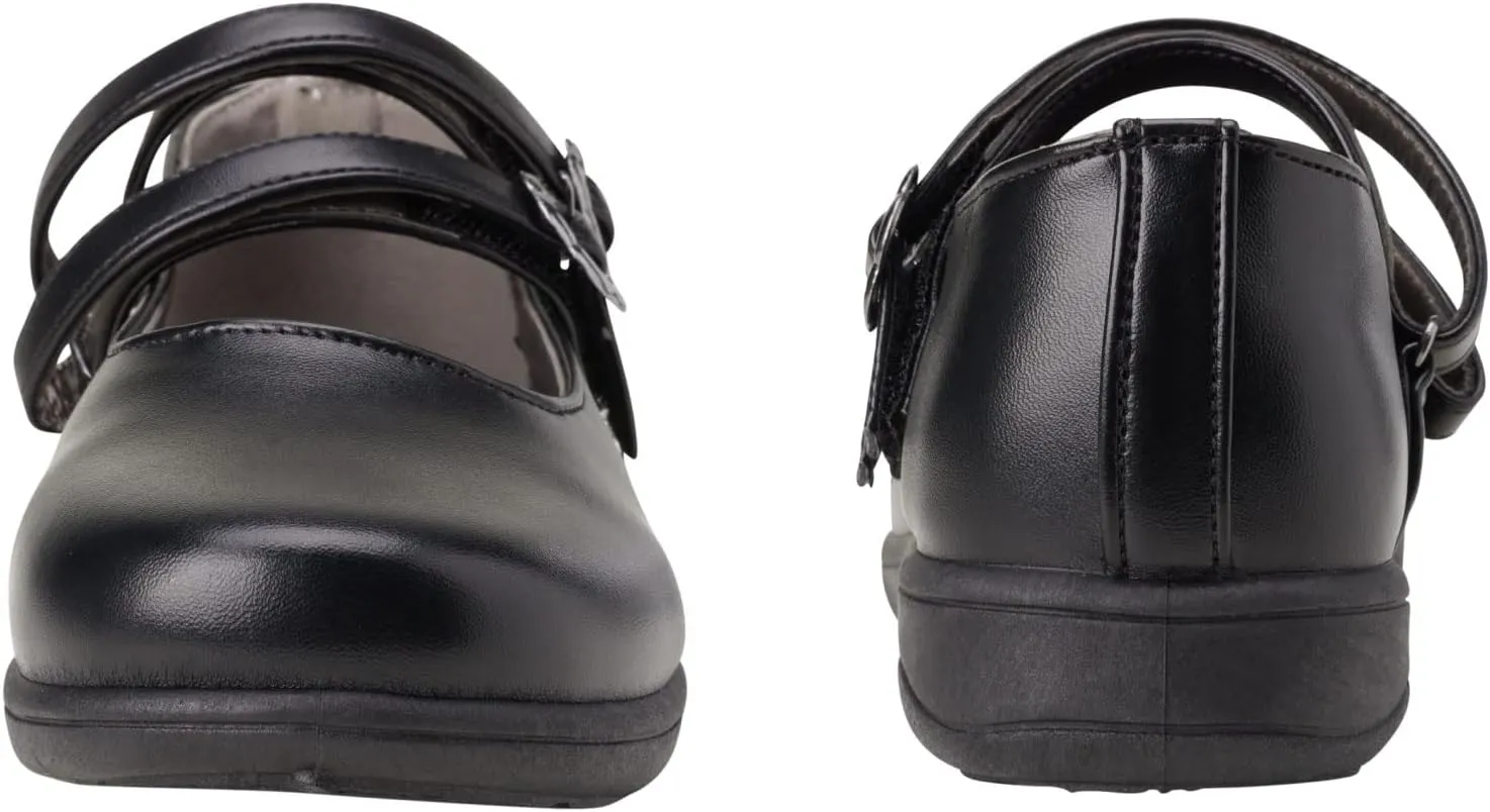 French Toast Girls' Dress Shoes - Leatherette Mary Jane School Uniform Flats (Toddler/Girl)