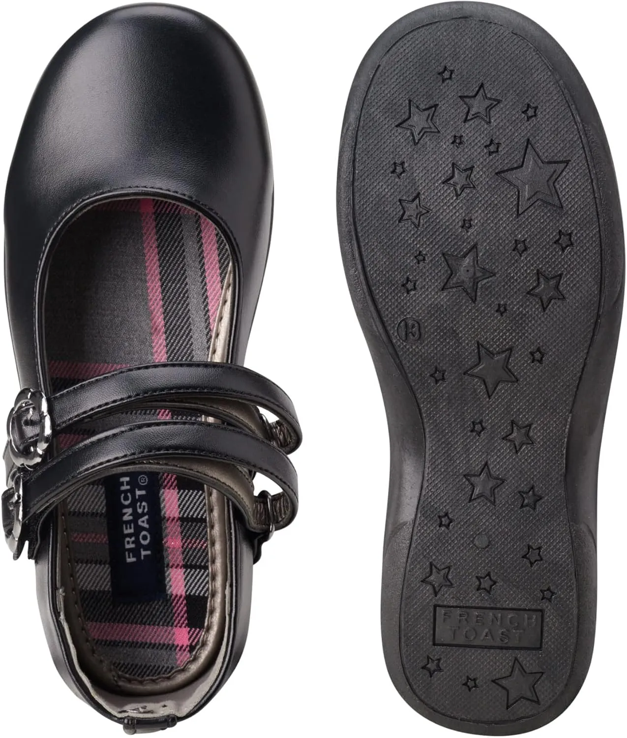 French Toast Girls' Dress Shoes - Leatherette Mary Jane School Uniform Flats (Toddler/Girl)