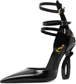 FSJ Women Pointed Toe Adjustable Ankle Straps Sandals Special High Heel Ladies Summer Party Dating Daily Shoes Size 4-15 US