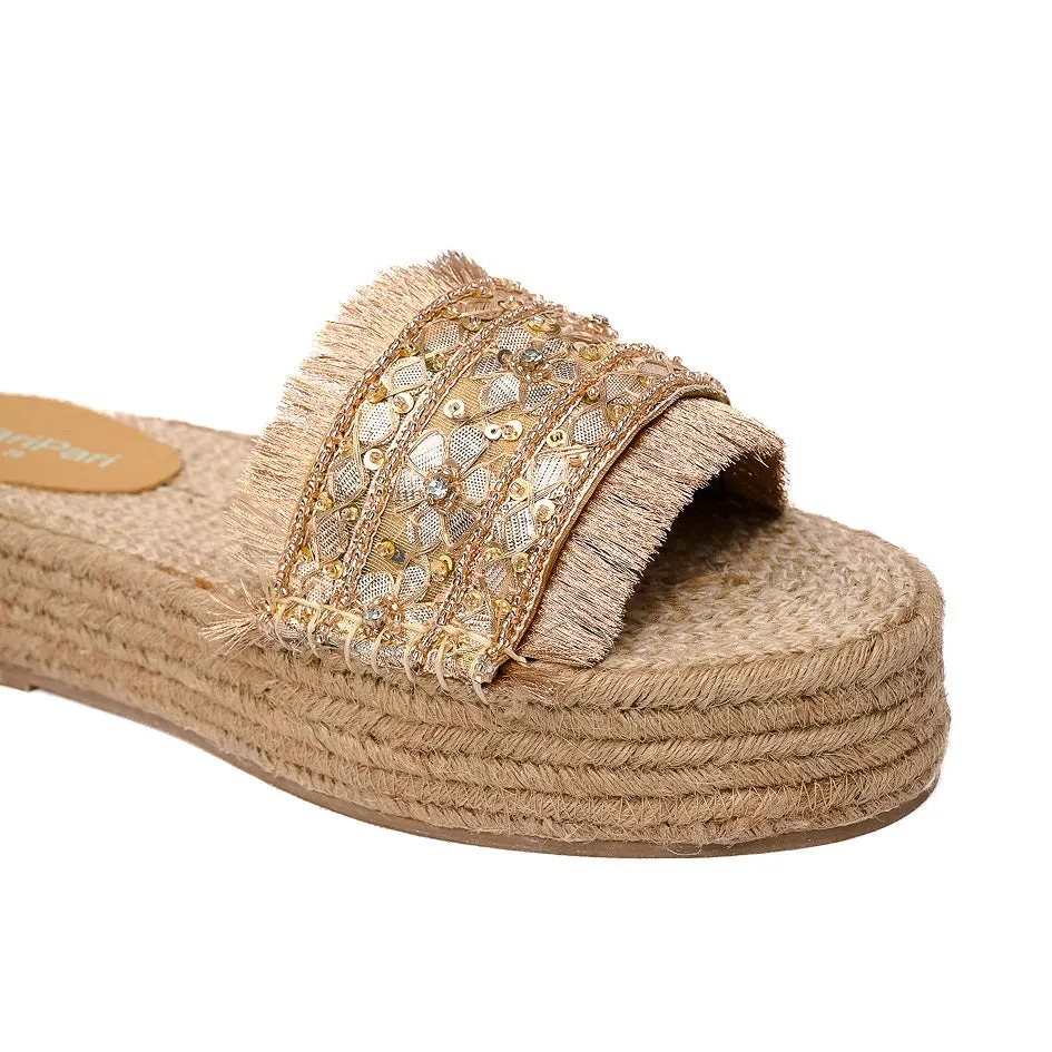 Gajra Gold Espadrilles