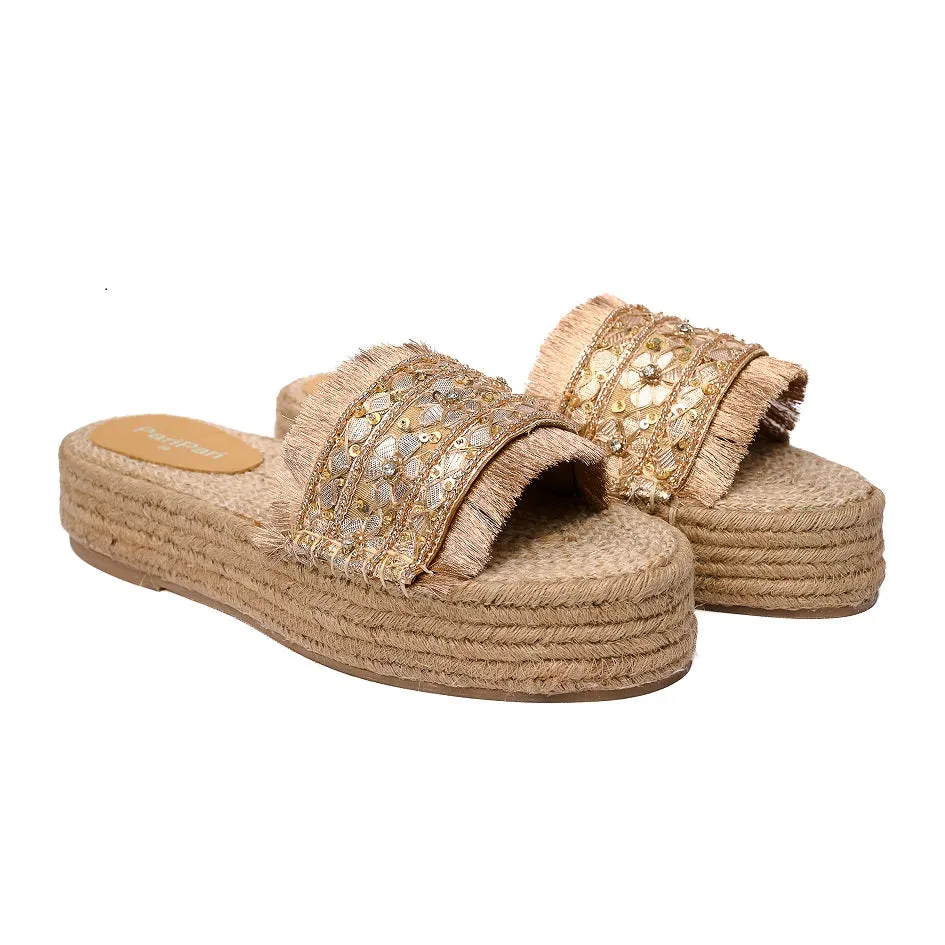 Gajra Gold Espadrilles