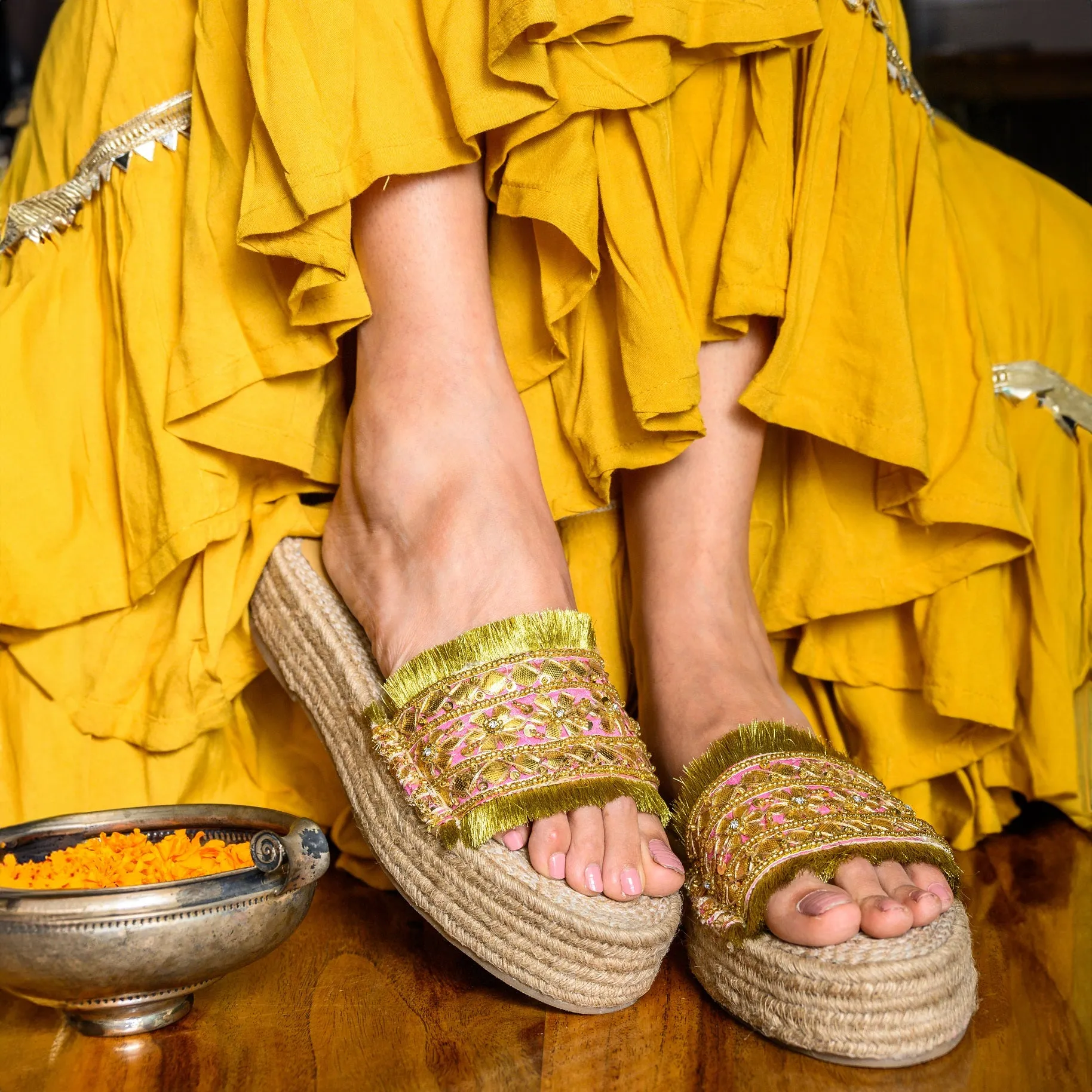 Gajra Pink Espadrilles