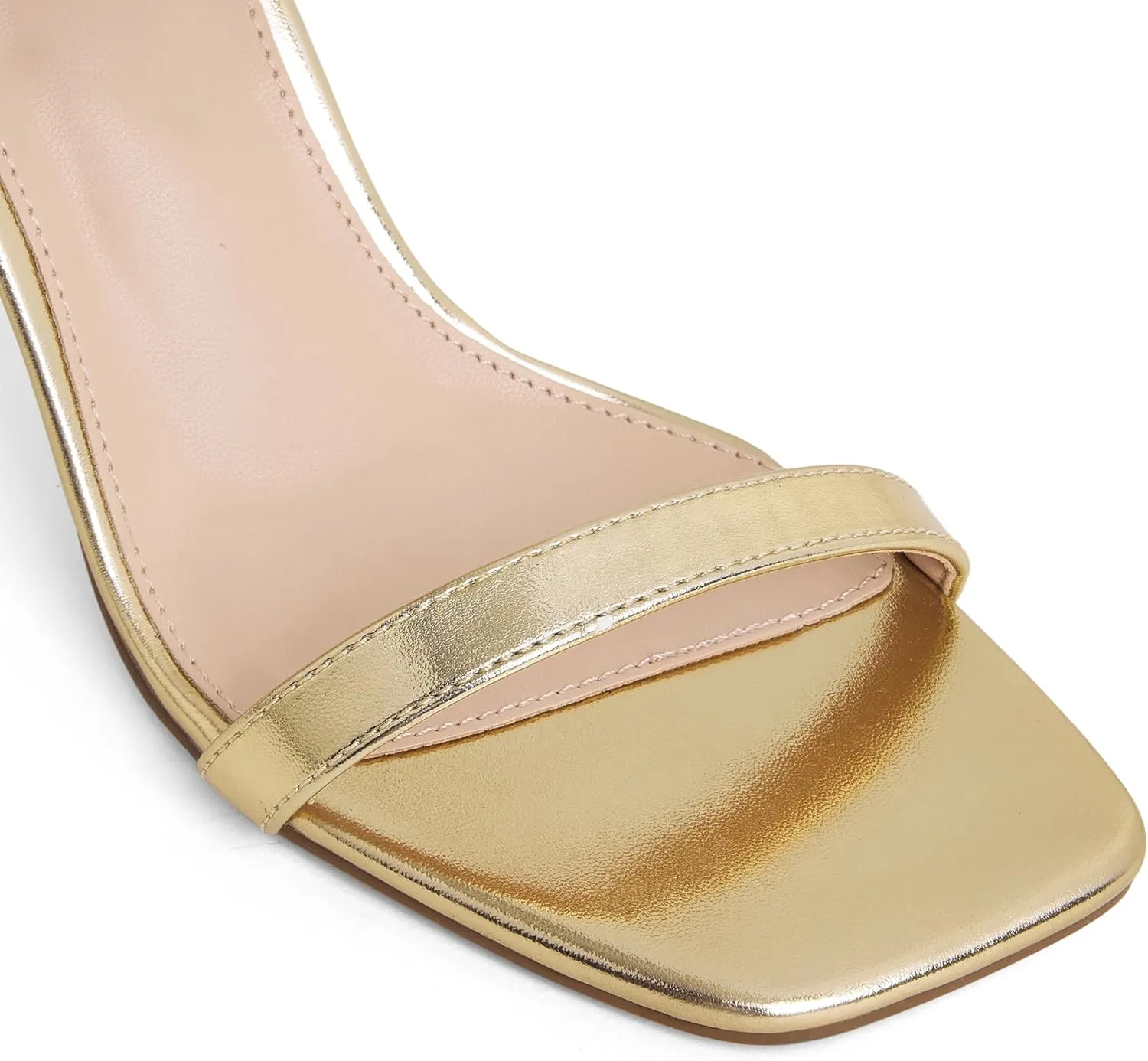 GENSHUO Women’s Strappy High Heeled Sandals 3 Inch Square Open Toe Stiletto Heels Slingback Shoes with Ankle Strap for Wedding Party Chic and Sexy