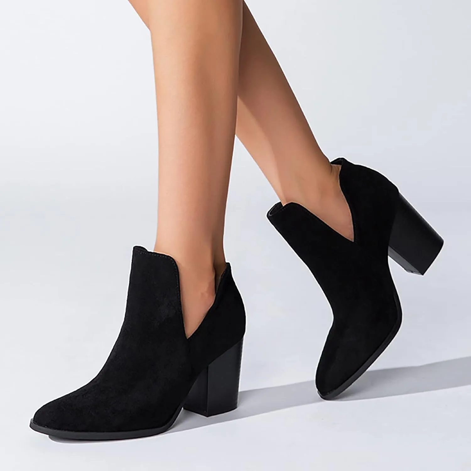 Gibobby Cowboy Boots for Women Square Toe Women Cowgirl Boots Ladies Retro Ankle Boots Embroidered Western Short Boots 52