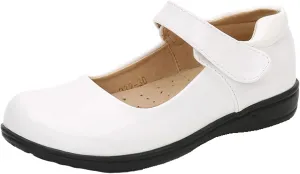 Girls Black School Uniform Dress Mary Jane Shoes Ballet Flats(Toddler/Little/Big Kid)