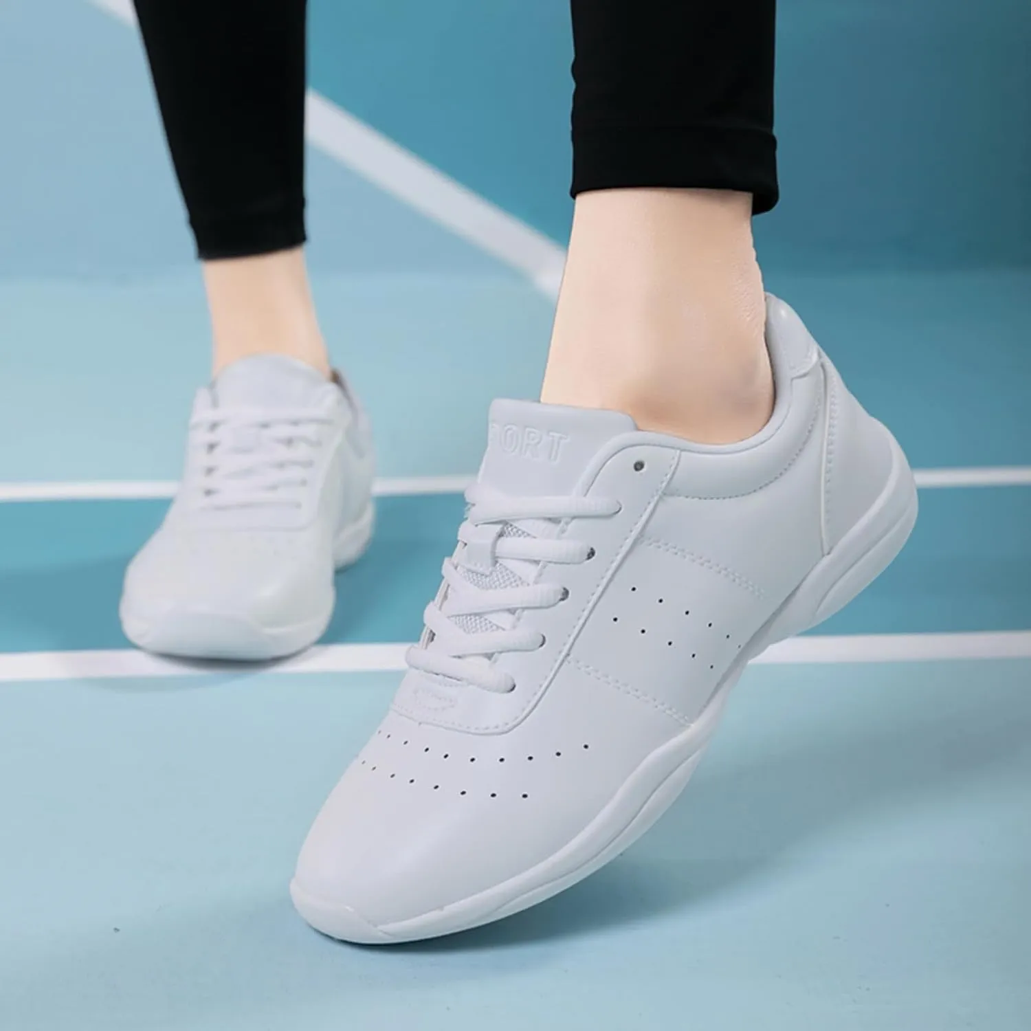 Girls Cheer Shoes Women Dancing Sneakers Youth Tennis Tumbling Exercise Fitness Aerobics Gymnastics Team Competition