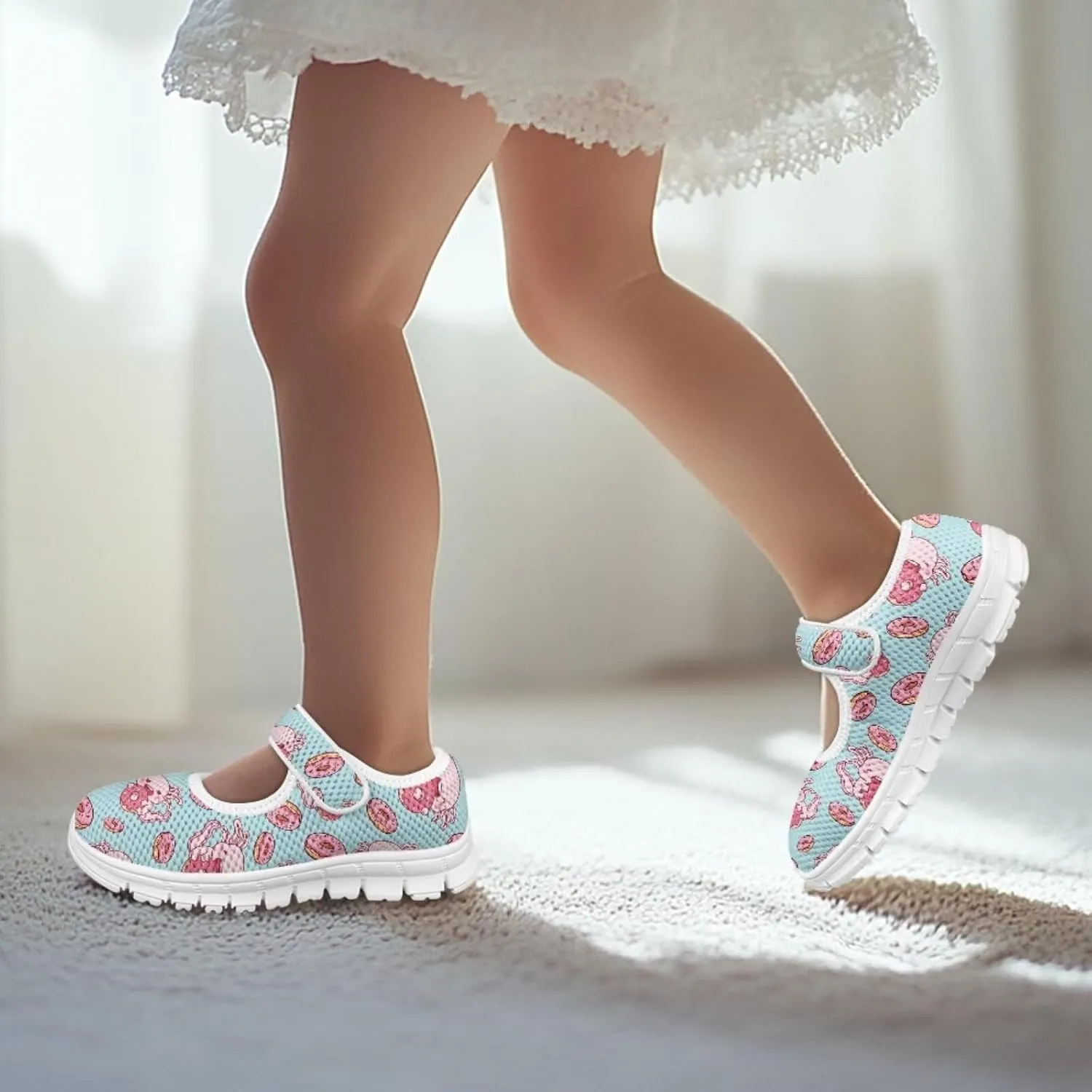Girls Dress Shoes Mary Jane Flats Round Toe Ballet Flats School Wedding Party Shoes for Little Kid/Big Kid