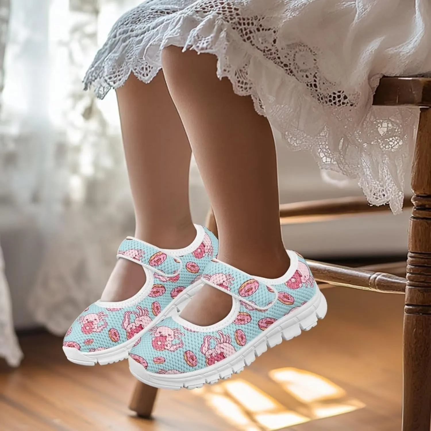 Girls Dress Shoes Mary Jane Flats Round Toe Ballet Flats School Wedding Party Shoes for Little Kid/Big Kid