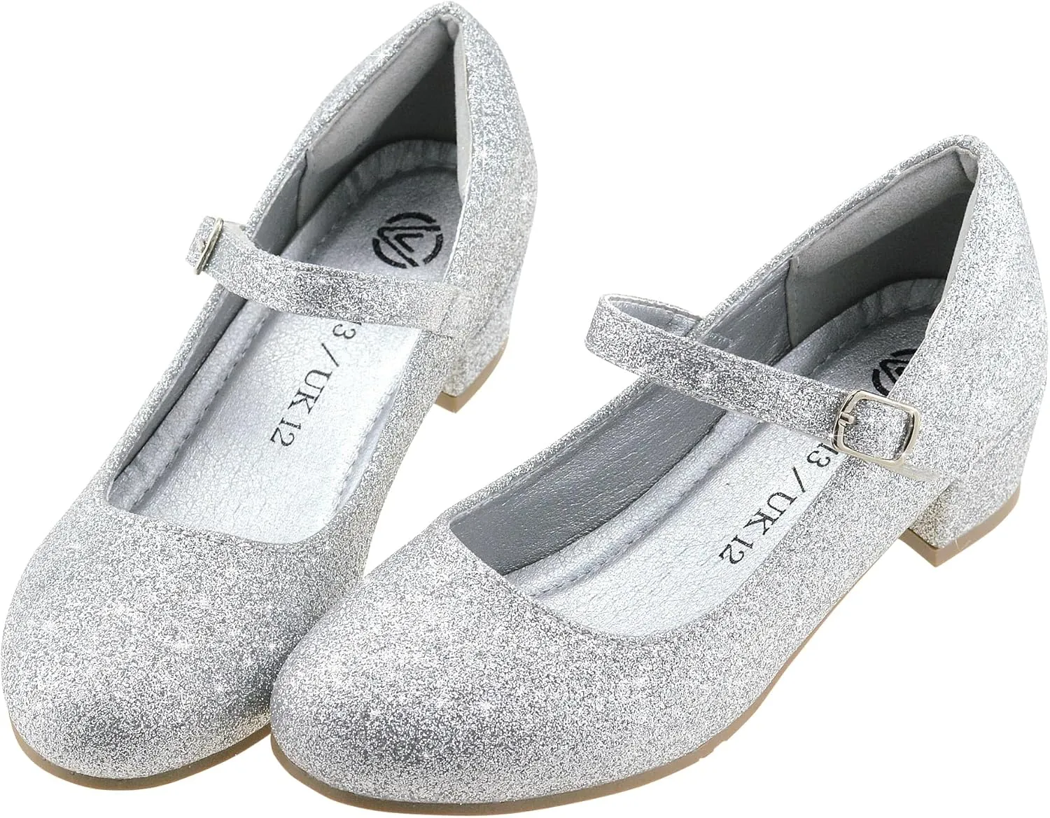 Girls Dress Shoes-Mary Jane Shoes for Girls, Princess Wedding Party Flower Girl School Shoes Low Heel Flats for Little/Big Kids
