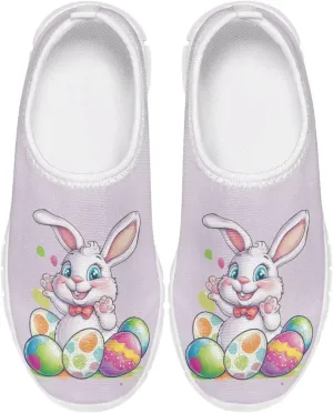 Girls Easter Shoes Kids Slip On Sneakers Cute Running Athlitic Shoes