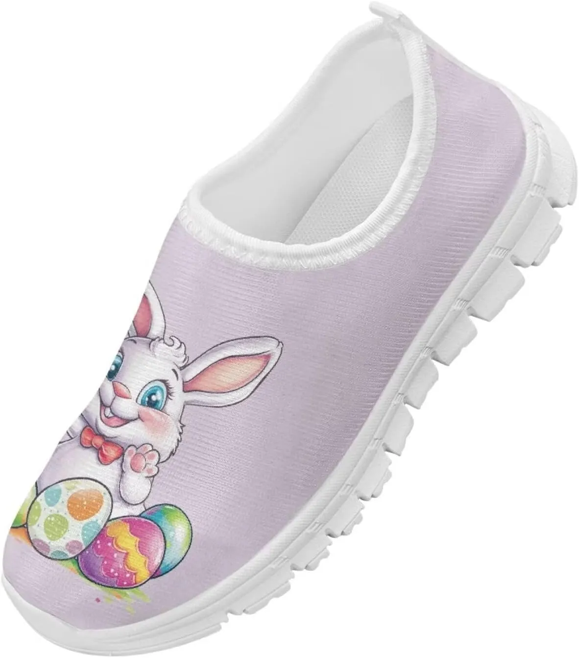Girls Easter Shoes Kids Slip On Sneakers Cute Running Athlitic Shoes