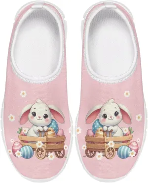 Girls Easter Shoes Kids Slip On Sneakers Cute Running Athlitic Shoes