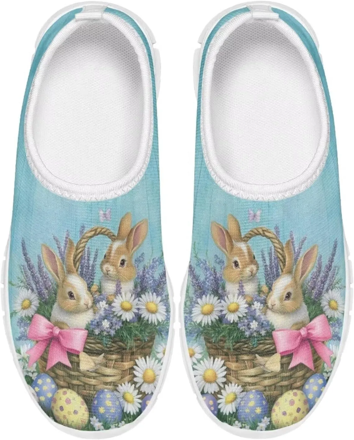 Girls Slip On Sneakers Cute Easter Gifts for Kids Tennis Gym Shoes