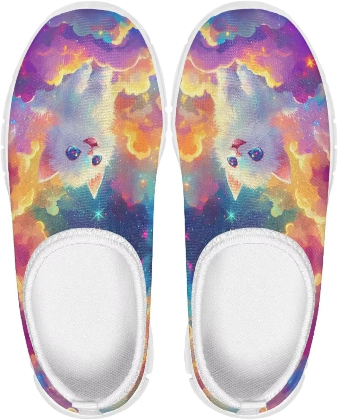 Girls Slip On Sneakers Shoes Animals Themed Kids Tennis Running Shoes