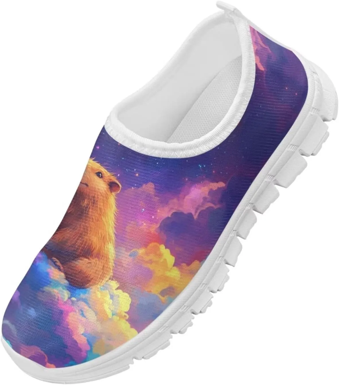 Girls Slip On Sneakers Shoes Animals Themed Kids Tennis Running Shoes