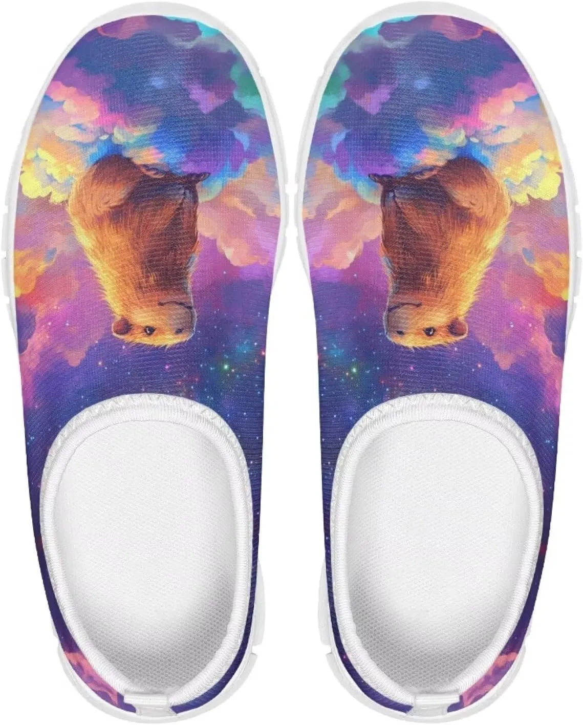 Girls Slip On Sneakers Shoes Animals Themed Kids Tennis Running Shoes