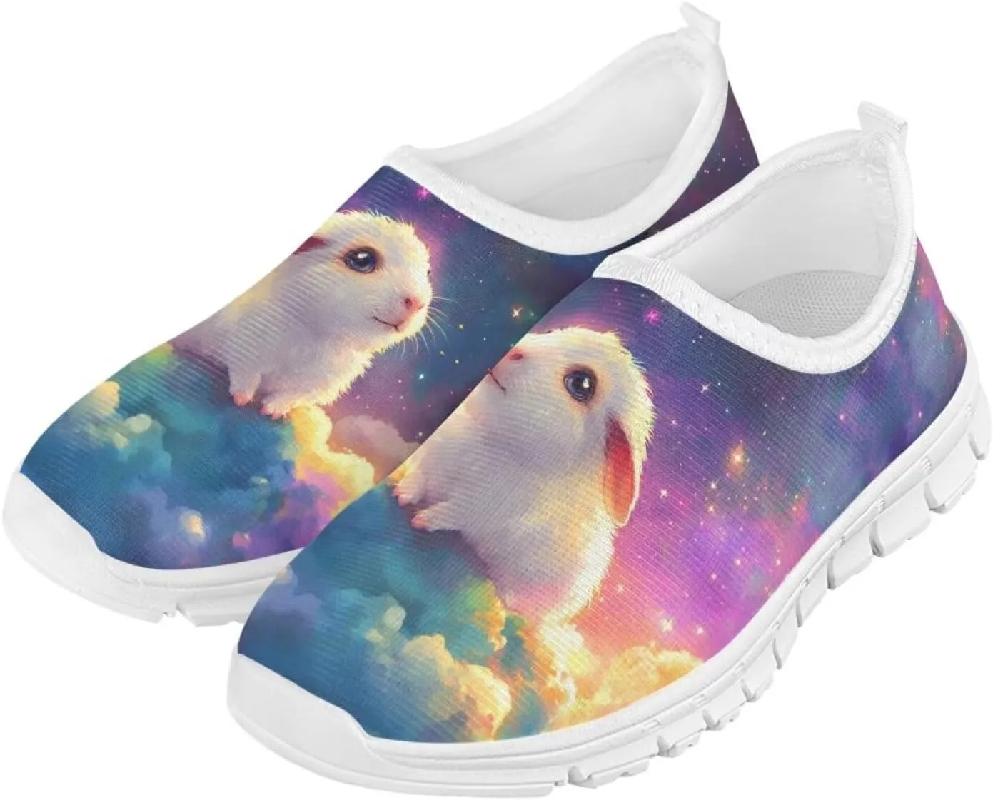 Girls Slip On Sneakers Shoes Animals Themed Kids Tennis Running Shoes