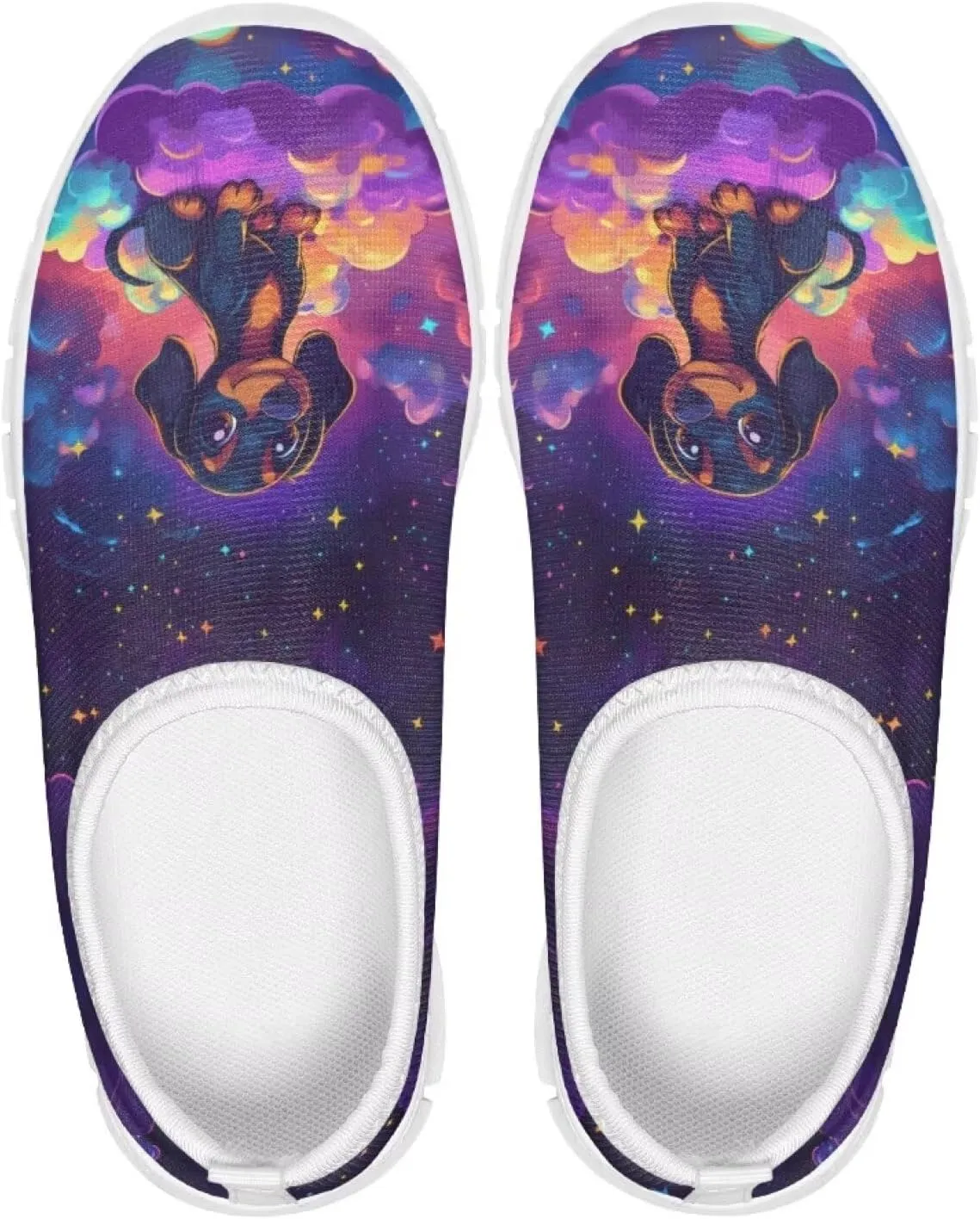 Girls Slip On Sneakers Shoes Animals Themed Kids Tennis Running Shoes