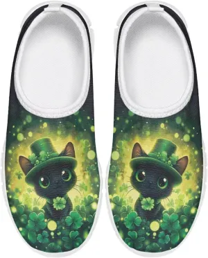 Girls Slip On Sneakers St Patrick's Day Costume Kids Tennis Gym Shoes