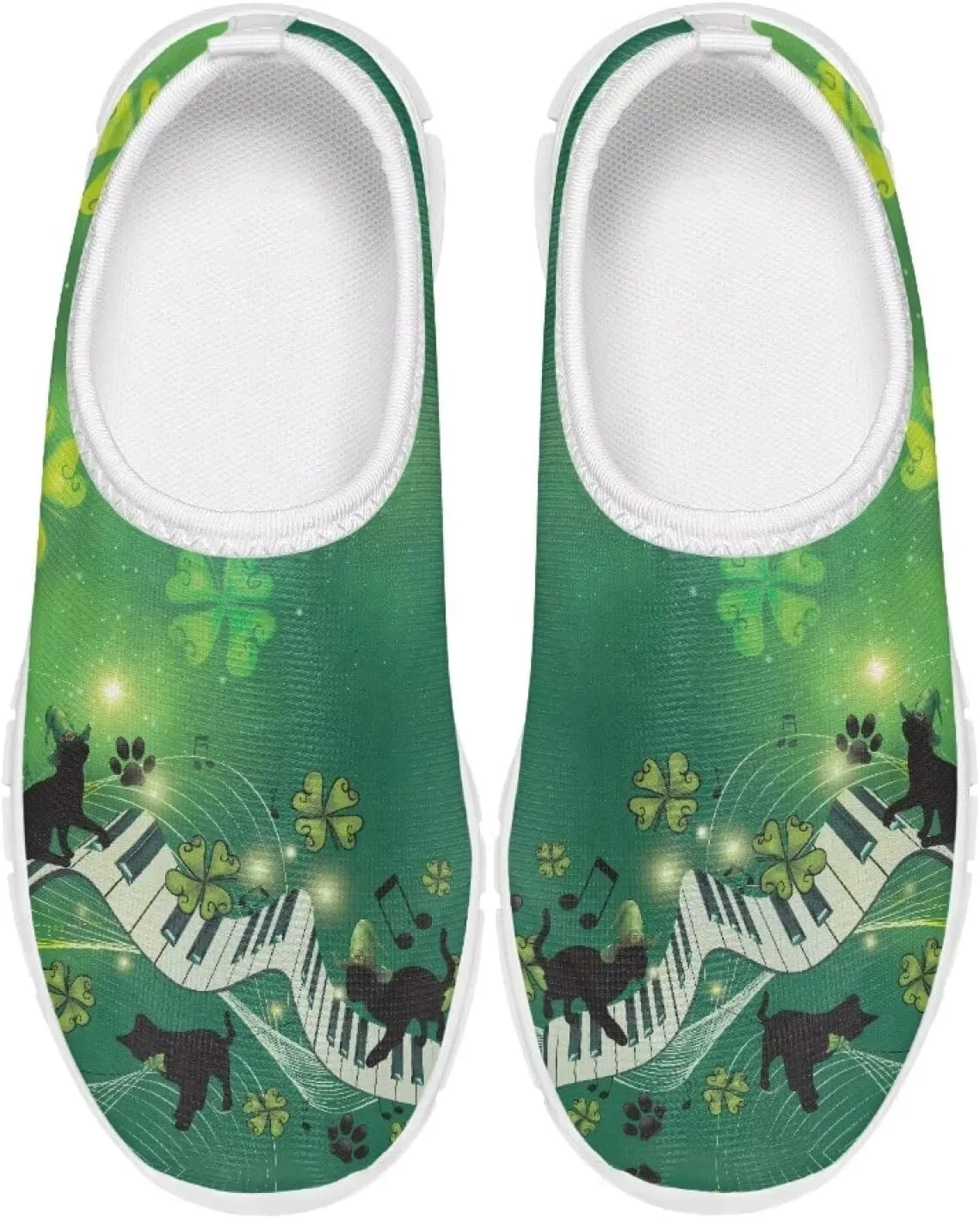 Girls Slip On Sneakers St Patrick's Day Costume Kids Tennis Gym Shoes