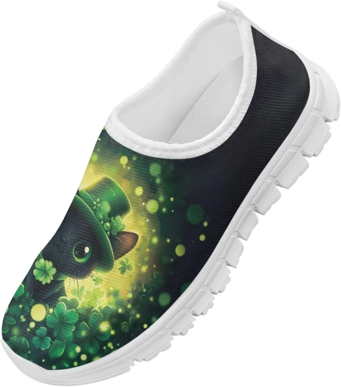 Girls Slip On Sneakers St Patrick's Day Costume Kids Tennis Gym Shoes