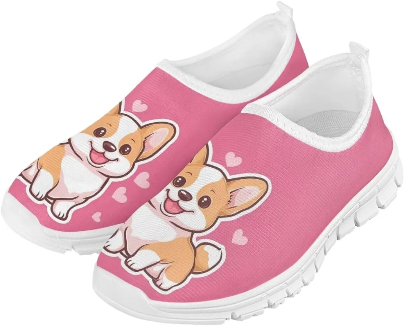 Girls Slip On Sneakers Trendy Kids Tennis Running Shoes School Shoes