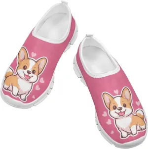 Girls Slip On Sneakers Trendy Kids Tennis Running Shoes School Shoes