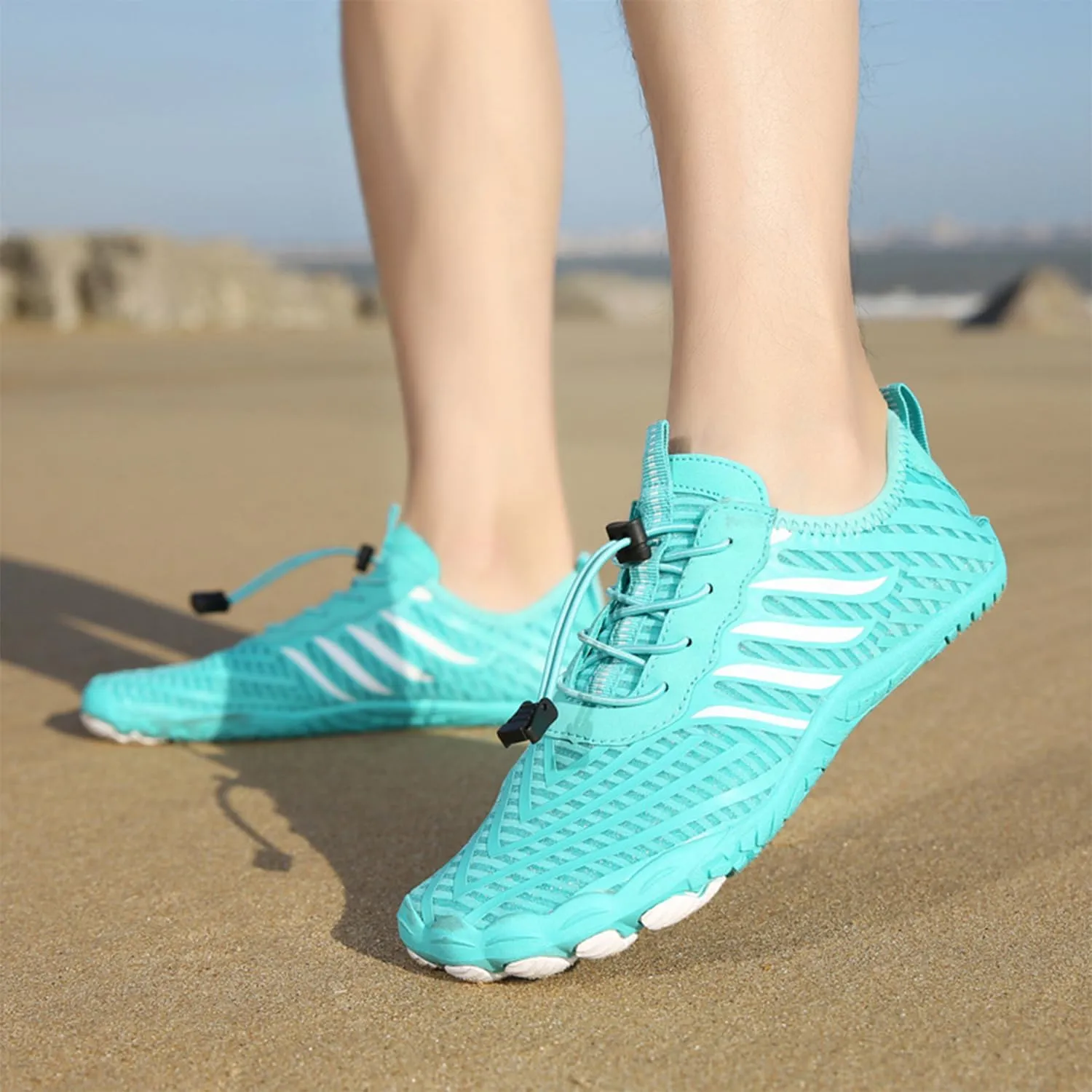 Grounded Barefoot Footwear for Women and Men, Non Slip Hikes Water Shoes for Neuropathy, Hiking Bare Foot Unisex, Foot Shaped Sneakers Wide Toe Box