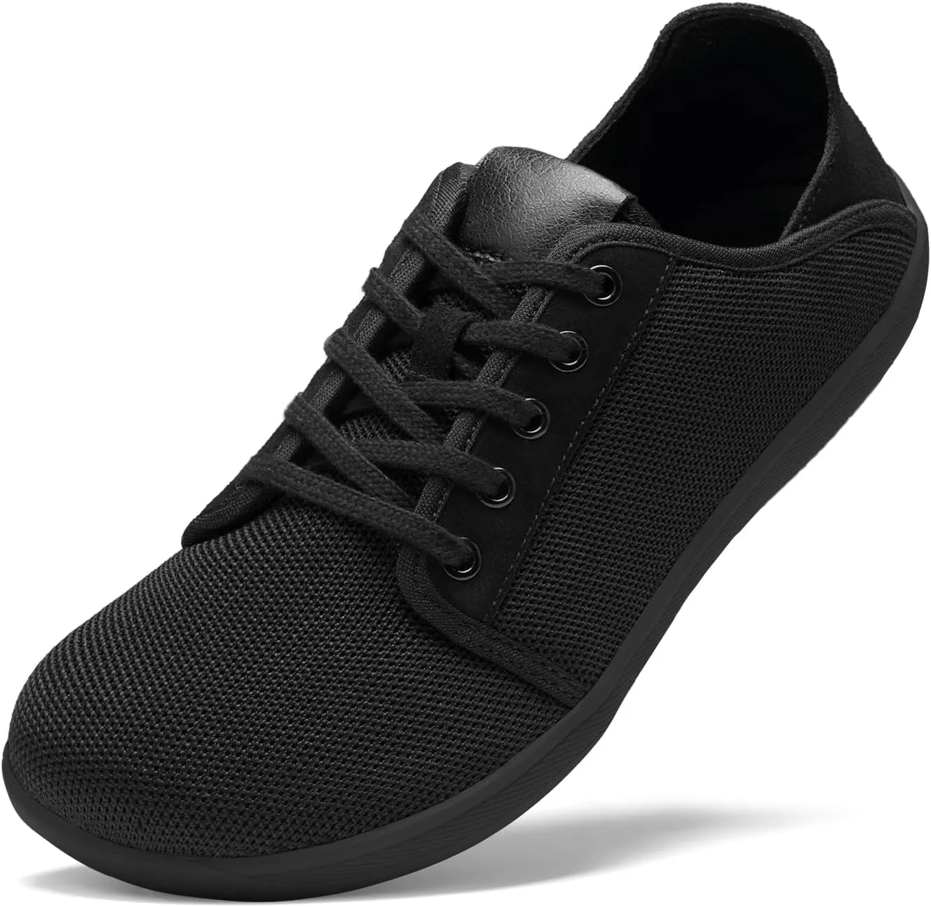 HEEZ Mens Wide Toe Barefoot Shoes 2 in 1 Slip on Mules and Breathable Sneakers for Men Lace Up Comfortable Walking Shoes