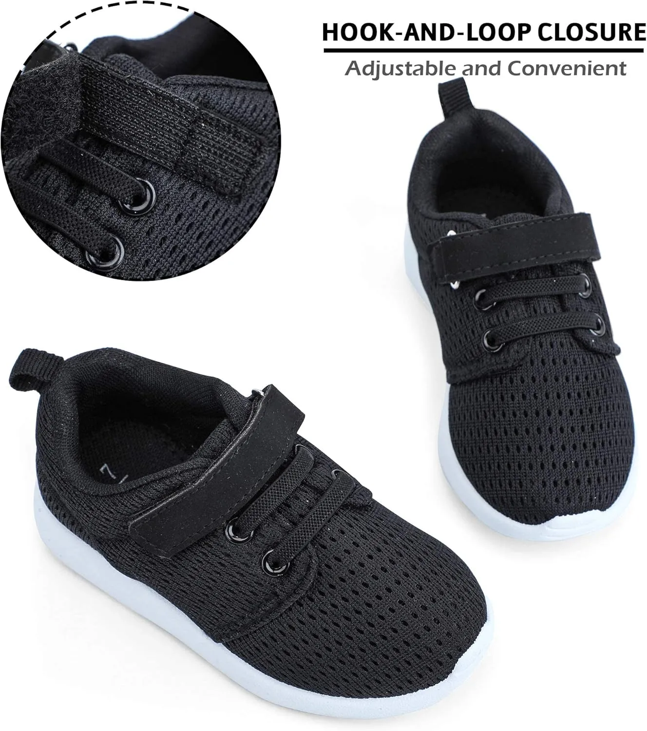 HIITAVE Toddler/Little Kid Boys Girls Shoes Running/Walking Sports Sneakers