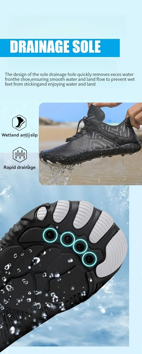 Hike Barefoot Footwear Pro Barefoot Shoes for Women Men Comfortable Wide Toe Non-Slip Water Shoes Unisex Walking Swimming Kayaking Hiking Sneakers