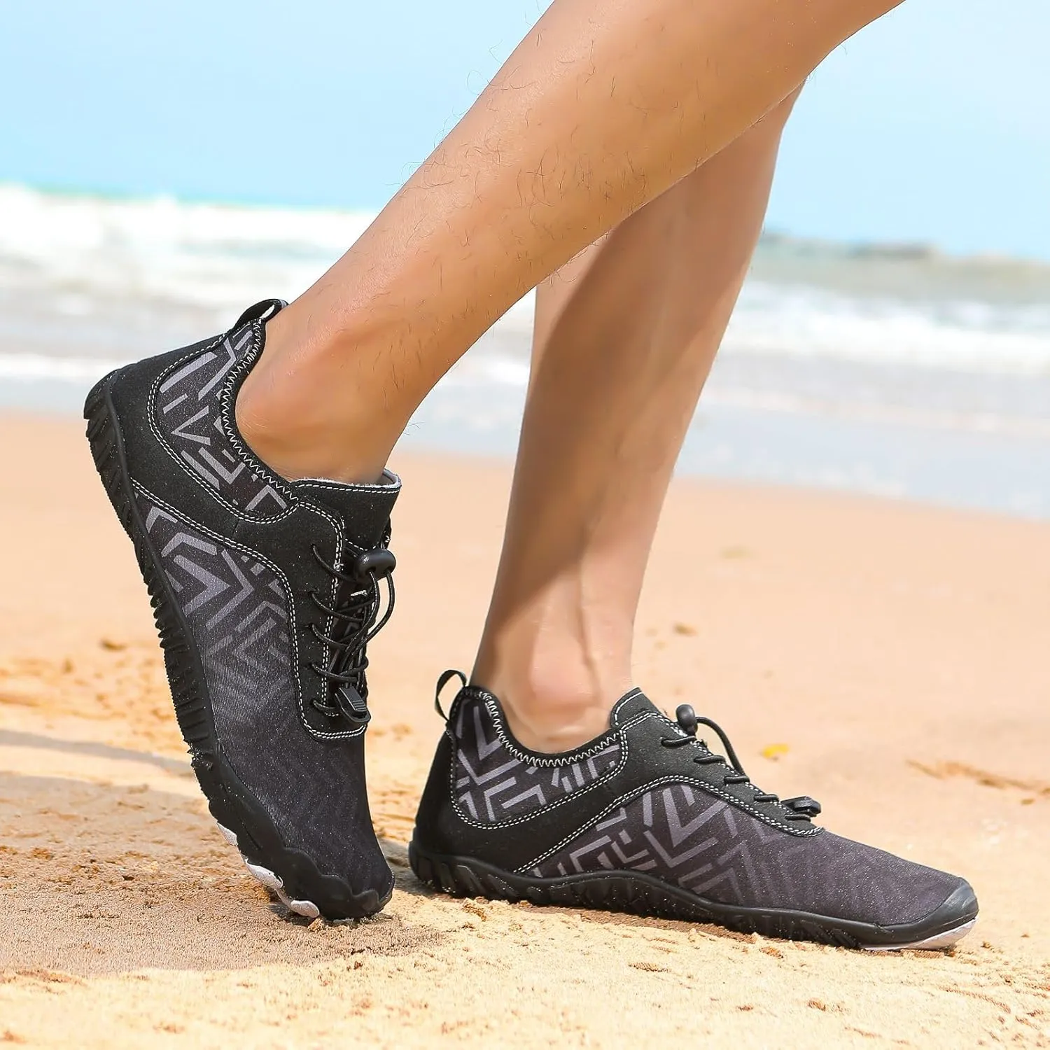 Hike Barefoot Footwear Pro Barefoot Shoes for Women Men Comfortable Wide Toe Non-Slip Water Shoes Unisex Walking Swimming Kayaking Hiking Sneakers