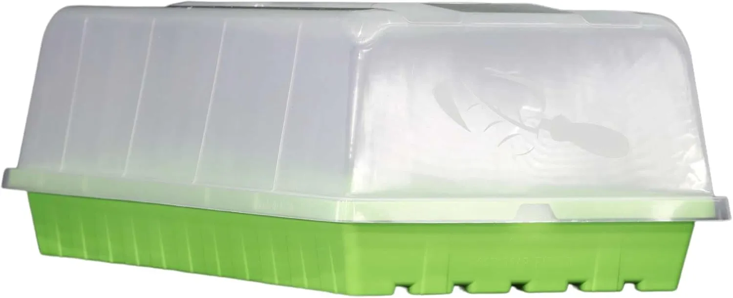 Humidity Dome 6" Tall Extra Strength, 10 Pack, Propagation Seed Cloning Lid Vented for 1020 Tray Seed Starting Germination