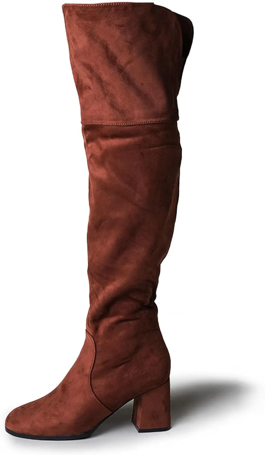 J. Adams Brandy Over The Knee Boot - Trendy Low Block Heel Suede Thigh High