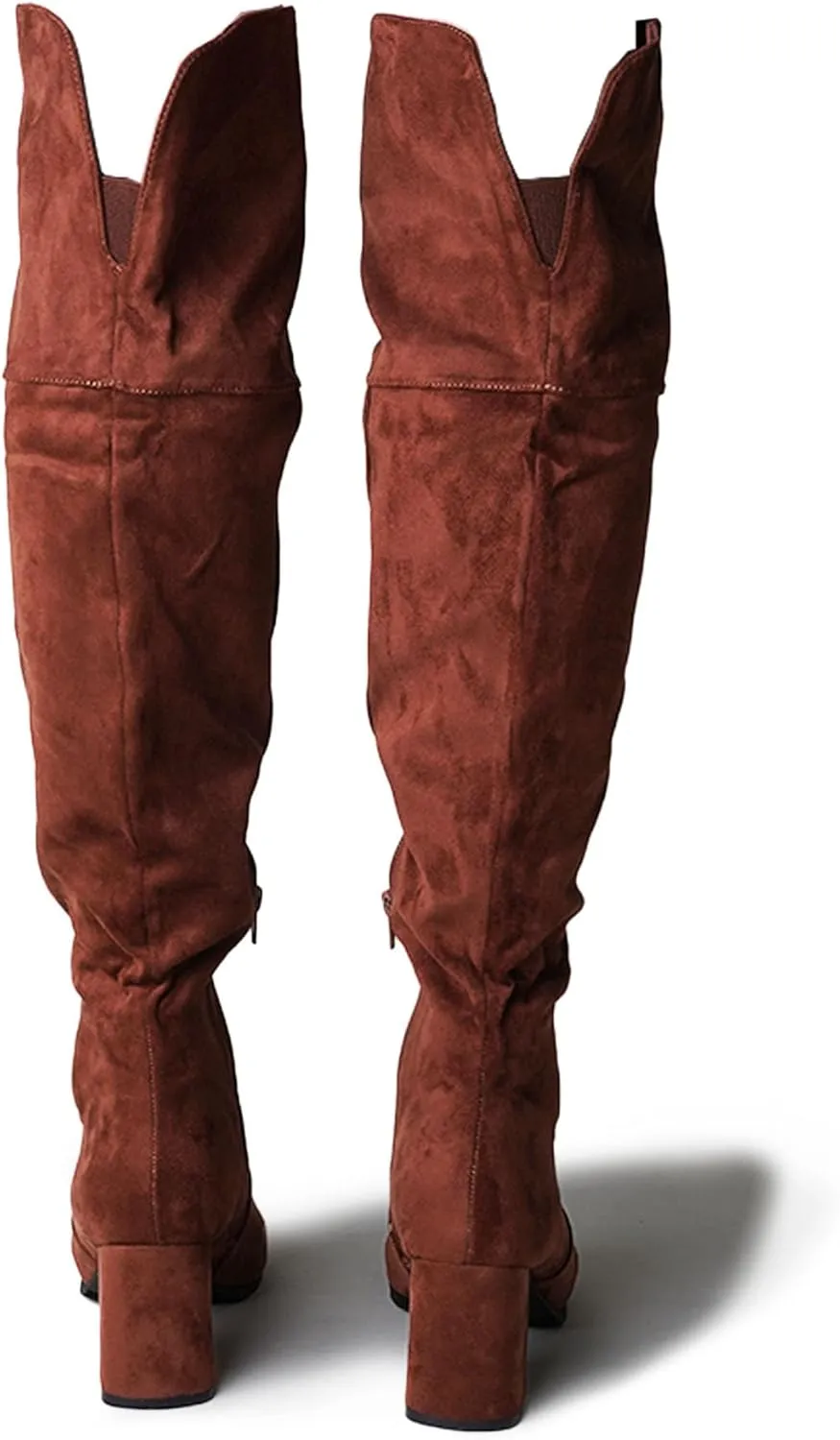 J. Adams Brandy Over The Knee Boot - Trendy Low Block Heel Suede Thigh High