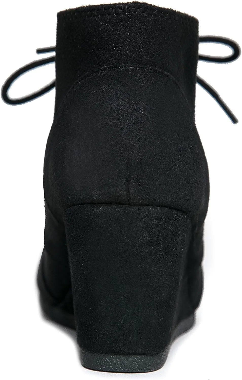 J. Adams Women's Roxy Wedge Ankle Boots, Casual Lace Up Low Heel Closed Toe Booties for Fall and Winter